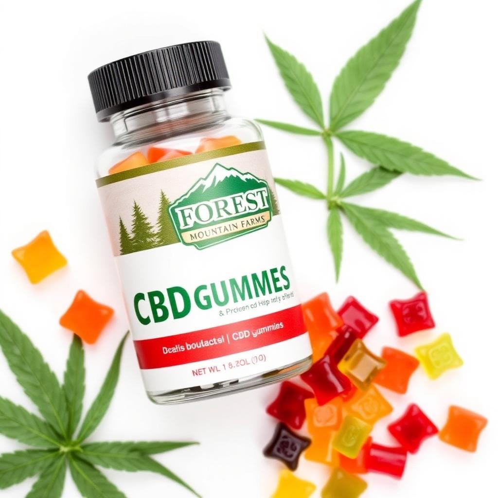 Forest Mountain Farms CBD Gummies bottle